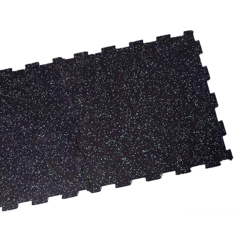 Gym weight lifting elastic floor mat EPDM particles Factory direct hairSawtooth splicing roll material