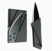 Couteau pliant multifonction en acier inoxydable LOVITA - Outil de découpe de cartes métalliques et de cartes-cadeaux pour le camping et les activités de plein air