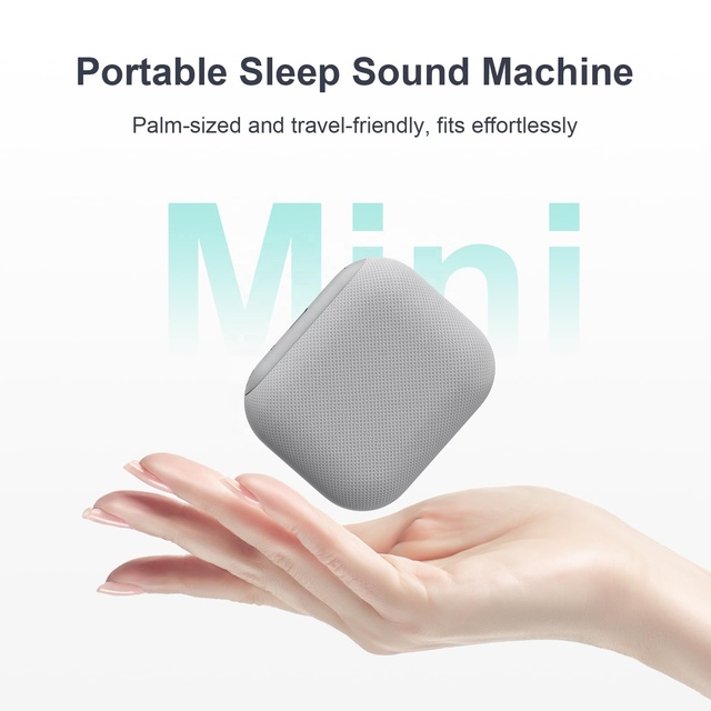 HiFiD Small Mini Pocket Portable Nature Sound Sleeping Rechargeable Sound Machine Silicone White Noise Machine Travel