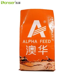 20kg bolsa de alimentación de fábrica al por mayor personalizado Animal/acuático/aves de corral bolsas de embalaje PP Wovwn