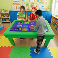 Mesa de Juego Interactiva Inteligente con Pantalla Táctil Impermeable para Niños, Windows Android HD, Táctil Capacitivo de 10 Puntos, Elevador, Centro Comercial