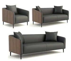 FanRui Simple modern business luxury office sofa reception area to discuss office sofa coffee table combination