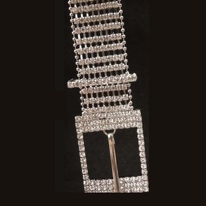 Width 3.0cm Fashion Decorative Rhinestones Crystals Waist Metal <strong>Belts</strong>,metal <strong>Chain</strong> <strong>Belts</strong> - Product Image 2