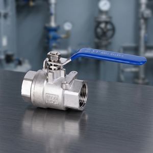 Robinet à bille NPT avec poignée bleue pour eau à température normale, 100 Psi, commande manuelle - Product Image 3