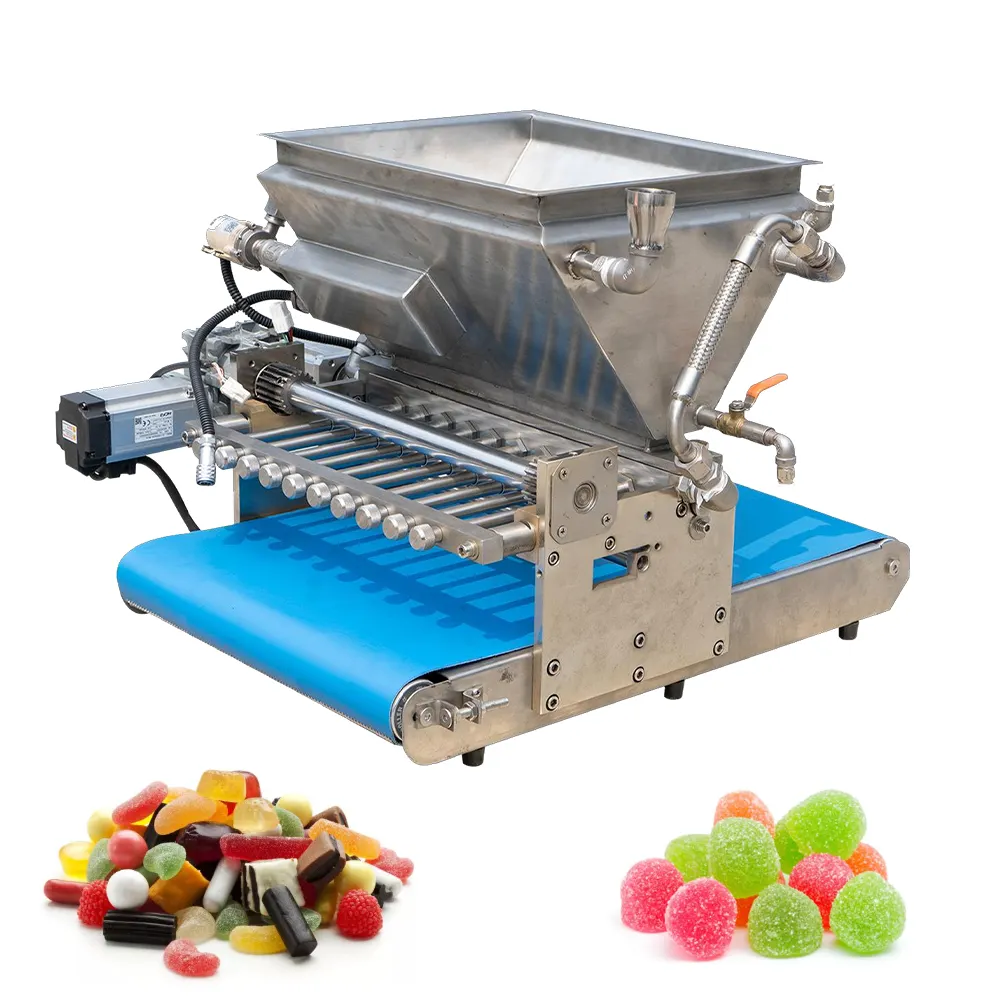 Hoge Precisie Gummy Compacte Platte Lolly Vorm Harde Snoep Extruder Productiemachine Tijd En Moeite Besparen