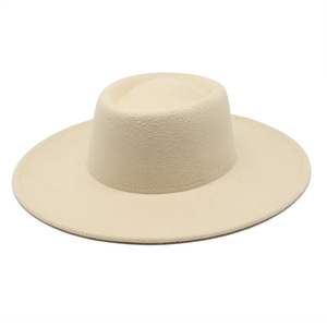 Sombrero Fedora de Ala Ancha de 9.5 cm, Sombrero Panamá de Fieltro de Lana, Estilo <span class=keywords><strong>Jazz</strong></span> - Product Image 6