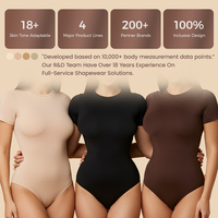 Fabricant OEM de Shapewear sans couture à compression légère, personnalisable avec étiquette privée, MOQ faible, pour femmes, body sculptant intégral sans couture