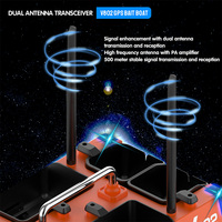 Bateau de pêche à appâts GPS V802Pro avec sonar de balayage latéral, double antenne, 4 compartiments améliorés, 160 positions d'ancrage, pilote automatique