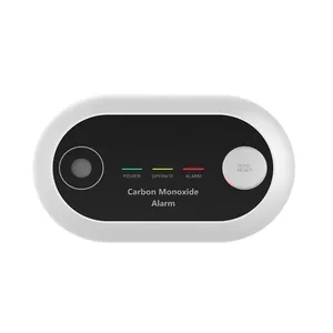 Oem Odm EN50291 Gecertificeerd Wifi Mobiele App Koolmonoxide Detector Temperatuur En Vochtigheid Display Voice Alarm