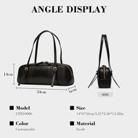 Sac à bandoulière portable pour femme avec boucle réglable, motif personnalisé, OEM ODM