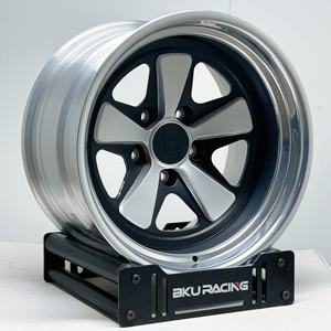Rines Forjados Bku 5x130 de 3 Piezas para <span class=keywords><strong>Porsche</strong></span> 930 Turbo 964 993 996 997 Cayman <span class=keywords><strong>Boxster</strong></span> <span class=keywords><strong>986</strong></span> 987 Personalizados de 18 y 19 Pulgadas - Product Image 3