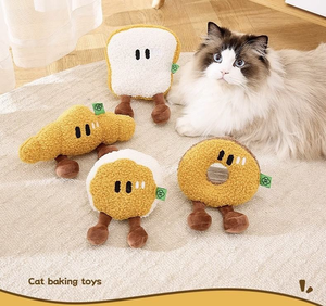 Teddy peluche Pet gatto e cane giocattoli con erba gatta per gatti per alleviare la noia e fare suoni giocattolo per animali domestici - Product Image 3