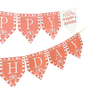 ธงรูปหางสีทองแบบอังกฤษสำหรับงานเฉลิมฉลองสุขสันต์วันเกิดแบบทันสมัย - Product Image 5