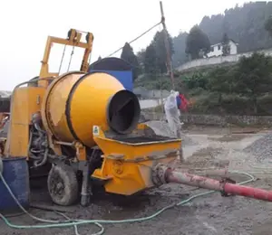 Bomba de concreto diesel para máquinas de concreto, bomba de concreto para caminhões, máquina de construção, bombeamento de concreto