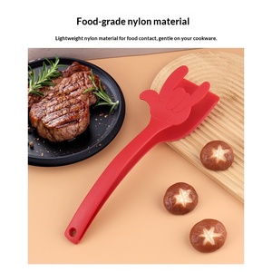 Spatule de cuisson 2-en-1 en gros avec poignée en silicone, résistante à la chaleur et antiadhésive, pour la cuisson domestique et la protection des doigts - Product Image 2