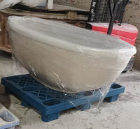 Harga pabrik grosir warna/Ukuran/bentuk disesuaikan satu/dua orang batu buatan bak mandi Travertine