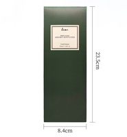 Diffuseur de parfum en verre noir de luxe personnalisé en usine avec bâtonnets noirs, capacité de 200 ml, parfum d'intérieur, hôtel, assainisseur d'air