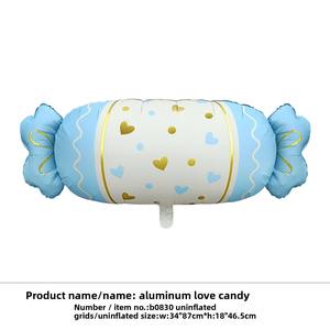 <span class=keywords><strong>Globos</strong></span> de Aluminio con Forma de Caramelo, Decoración de Fiesta de Cumpleaños, <span class=keywords><strong>Globos</strong></span> de Aluminio <span class=keywords><strong>para</strong></span> Galletas, Color Azul Mate, <span class=keywords><strong>para</strong></span> Fiesta de Baby Shower - Product Image 5
