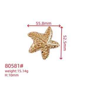 Chất Lượng Cao Tùy Chỉnh Kẽm Hợp Kim Kim Loại Sao Biển Nút Nhà Máy Bán Hàng Trực Tiếp Cho Phụ Nữ Của Thời Trang Phụ Kiện Đồ Lót - Product Image 6