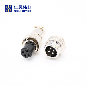 GX12 4 kutuplu bölme havacılık konektörü Aviator 4 Pin fiş - Product Image 2