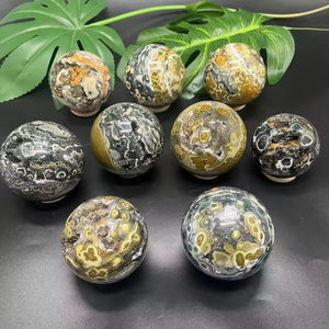 Vente en gros de sphères de jaspe océanique naturel, boules de cristal Druzy, pierres de guérison pour la décoration et les cadeaux de Pâques - Product Image 3