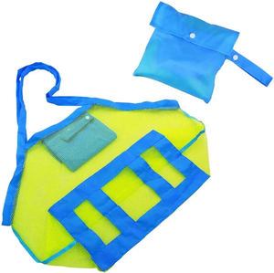 Factory Reusable Sand Beach Toys Mesh <strong>Bag</strong> Foldable Mesh Tote <strong>Bag</strong> for Holding Children's Toys Storage - Product Image 3