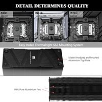 Disipador térmico para CPU Thermalright Assassin Spirit 120 EVO Black con ventilador ARGB silencioso de 120 mm