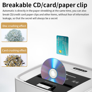 400 trang autofeed CD thẻ tín dụng giấy Shredder P-4 cấp công suất lớn 45L kéo ra bin tài liệu Shredder máy - Product Image 5