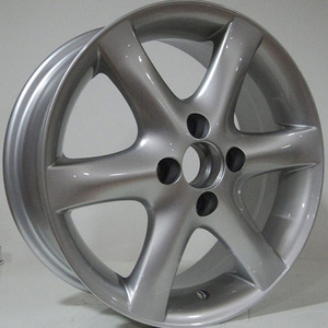 Jantes en Alliage Classiques Argentées 5 Branches 4x100 pour Voitures de Tourisme, Tailles 15 16 17 18 Pouces, Compatibles <span class=keywords><strong>TOYOTA</strong></span> Yaris Etios Passo Pixis <span class=keywords><strong>Aygo</strong></span> - Product Image 3