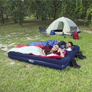 Kasur Lipat Tipis Ukuran King Size Ekstra Besar dengan Lapisan Flocking untuk Berkemah dan Wisata, Kasur Udara Lipat Otomatis - Product Image 6