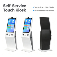 Kiosque interactif de gestion des files d'attente pour banques, machine à numéros de file d'attente, système de gestion des files d'attente, écran LCD