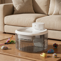 Fontaine à eau automatique silencieuse pour animaux de compagnie avec réservoir transparent et triple filtration, idéale pour le quotidien des chats (ODM/OEM)