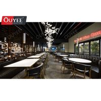 Café moderne Design d'intérieur Café Restaurant Décor Restaurant de luxe Chaises et tables de banquet
