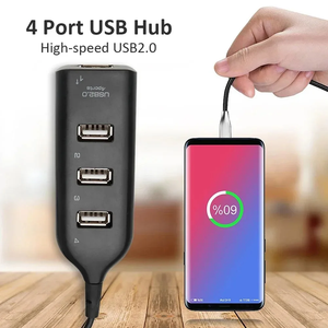 4 พอร์ตซ็อกเก็ตอะแดปเตอร์ฮับ <span class=keywords><strong>USB</strong></span> ตัวแยกสัญญาณอินเทอร์เฟซขยายความเร็วสูง <span class=keywords><strong>USB</strong></span> รองรับการชาร์จสำหรับแล็ปท็อปฮาร์ดไดรฟ์แบบพกพาสต็อก - Product Image 3
