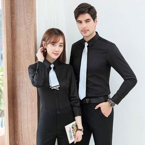 Design Same for Men and Women Custom Embroidery LOGO Professional Shirts Long Sleeves Teacher Cotton Banker Unisex Knitting - Product Image 1