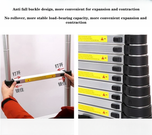 Trên Bán Hiện Đại 3.2M Kính Thiên Văn Thép Và Nhôm Loft Thang Có Thể Gập Lại Tre Thang Cho Nhà Sử Dụng Chứng Nhận EN131 - Product Image 4