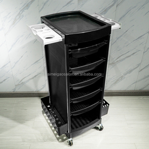 Salon de coiffure 5 tiroirs chariot de salon roulant chariot de salon de coiffure chariots de beauté de spa facial - Product Image 5