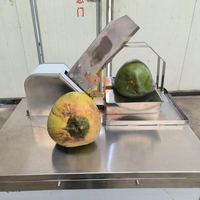 Machine automatique pour défibreur de noix de coco, machine à couper les noix de coco fraîches vertes, machine à couper les noix de coco jeunes en deux moitiés