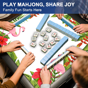 Tapis de Mahjong Automatique Portable de Luxe Moderne - Surface en Tissu Léger et Imperméable avec Dos Antidérapant - Product Image 6