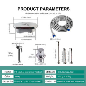 Kit Doccia da Coperta Nautico a Incasso Nascosto per Specchio di Poppa per Yacht, Camper e Roulotte - Product Image 6