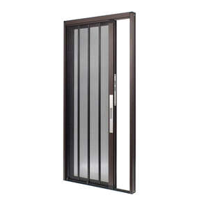 Pantalla de puerta de seguridad antimosquitos tipo V Puerta de pantalla deslizante de malla plisada de aluminio - Product Image 2