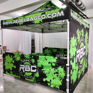 धूप प्रचार 600d तह पॉप अप एल्यूमीनियम 10x10 फीट कस्टम मुद्रित आउटडोर कैनोपी के लिए व्यापार शो तम्बू के लिए - Product Image 3