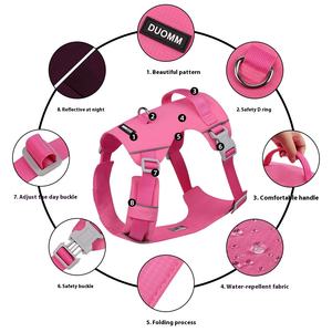 Yaz moda naylon köpek tasma nefes su geçirmez göğüs arka ışık açık yürüyüş için büyük köpekler kediler için patlamaya dayanıklı dişli - Product Image 4