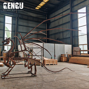 Sculpture d'os en fibre de verre sur mesure de 7 m pour exposition muséale d'histoire naturelle GENGU-FF-D-010 – Design de squelette de dragon complexe - Product Image 5