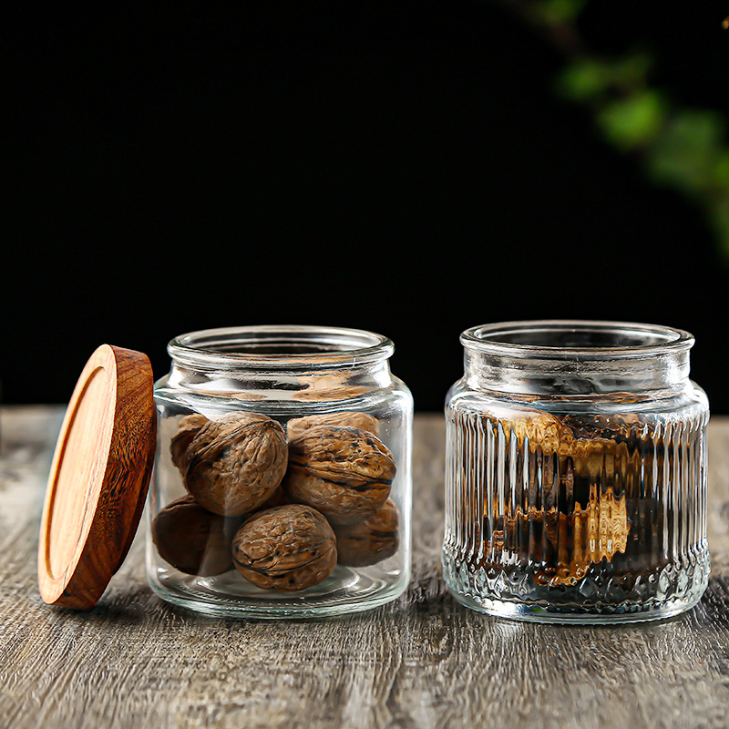 Glass Kitchen Storage Jars 16 oz