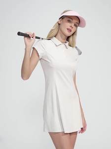 Verano de las mujeres transpirable personalizado Casual deportes tenis Skort vestido Golf camiseta vestido - Product Image 2