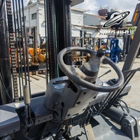Performa Stabil TCM FD70 7 Ton Diesel 4WD Forklift Tiang Dua Tingkat Lebar Garpu 150mm Panjang Garpu 1220mm Material Industri