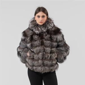 <span class=keywords><strong>2025</strong></span> sang trọng của phụ nữ bất Fox Fur rơm trùm đầu áo khoác với ẩn túi bên - Product Image 2