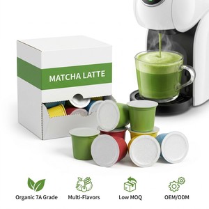 Capsules de thé vert matcha premium pour machines à café K-Cup, capacité 2g-8g, saveurs variées, OEM ODM, marque privée, fournitures pour la maison et le bureau, en vrac - Product Image 1