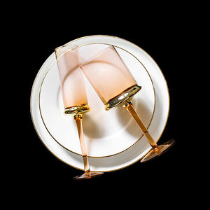 I più popolari 130ML 280ML 400ML bicchieri colorati calici rosa/bicchierini bicchiere da vino senza stelo bicchieri da vino con bordo dorato - Product Image 3